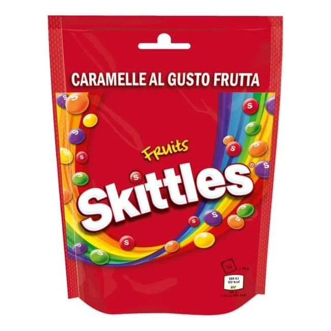 Skittles Fruit Caramelle Americane Rotonde Colorate - 14 Confezioni da 160g