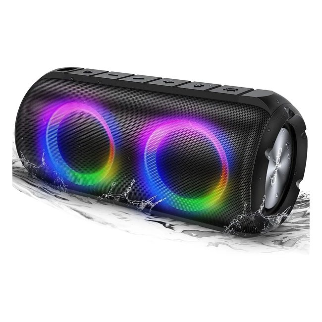 Altoparlante Bluetooth Casse Portatili Speaker 24W Luci RGB 24h Playtime
