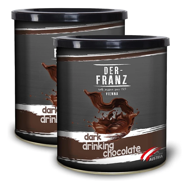 Lot de 2 sachets de chocolat noir en poudre - 500g