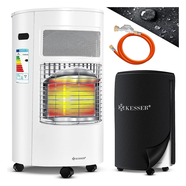Chauffage gaz Kesser avec régulateur de pression, housse de protection - 4200W en céramique