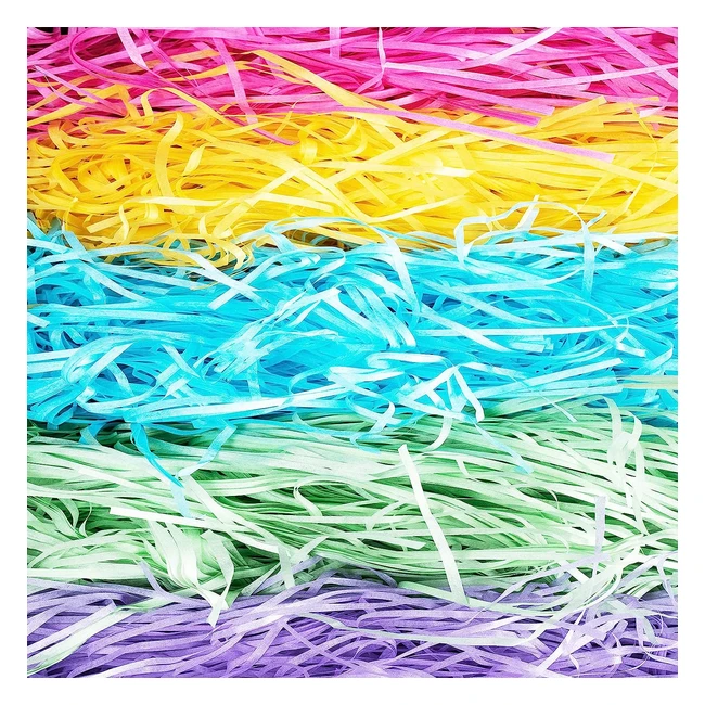 500g Carta Tagliuzzata Multicolore - Alta Qualità, Morbida al Tatto - Ideale per Scatole Regalo