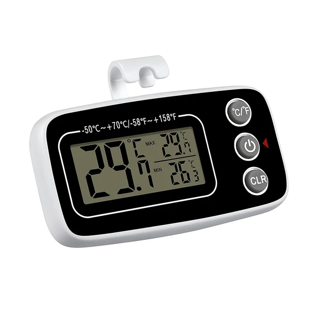 Thermomètre Réfrigérateur Étanche Vicloon - Max/Min, LCD, Facile à Lire