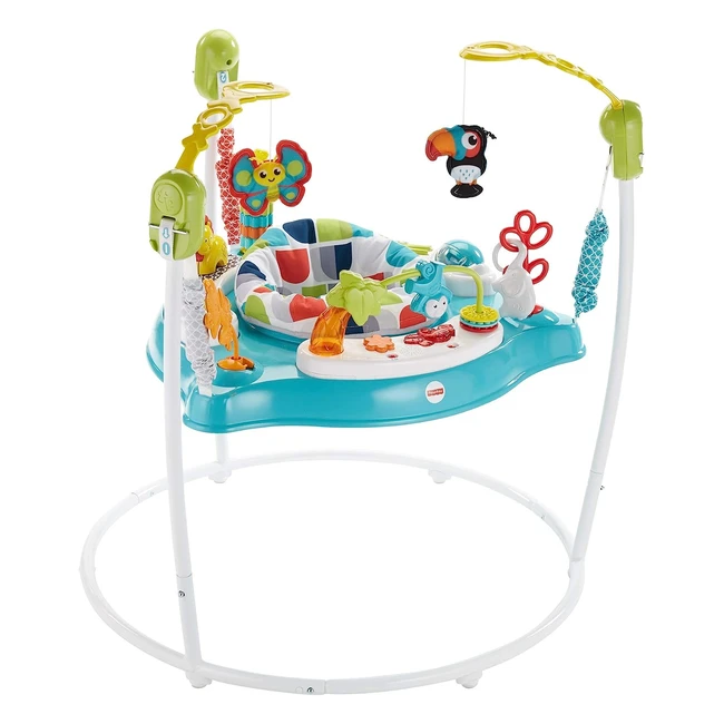 Fisherprice Youpala Jumperoo Animaux 360°, Jeux, Musique, Sons, Lumière, 3 Hauteurs - Jouet Bébé GWD42