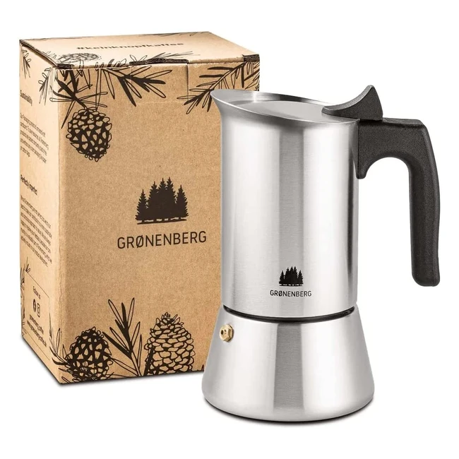 Cafetera Italiana Groenenberg 2 Tazas - Sin Aluminio