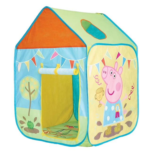 Peppa Pig Pop Up Play Tent - Hours of Entertainment, Easy Assembly, Indoor/Outdoor Fun