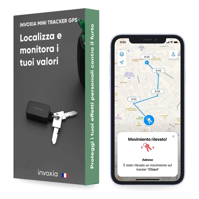 Mini Localizzatore GPS - Proteggi i tuoi oggetti di valore - Notifica antifurto