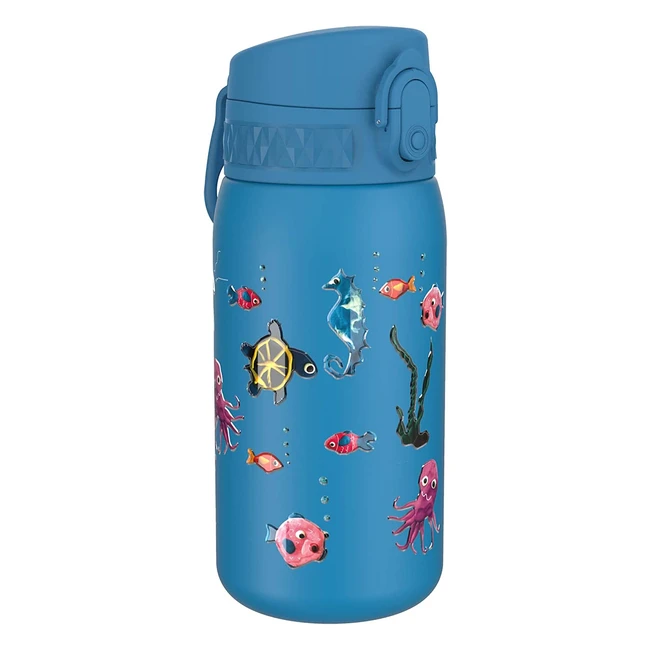 Gourde étanche enfant 400ml ion8 - La vie marine - Réf. 12345 - Pratique et sécurisée
