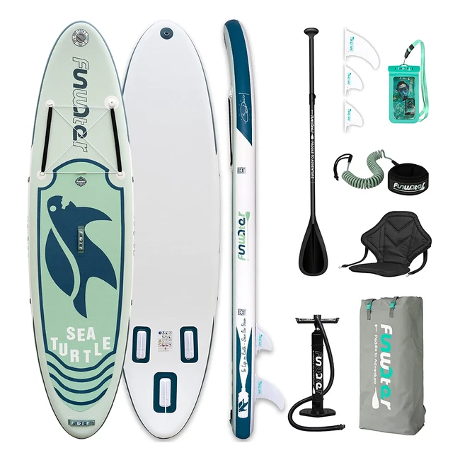 Planche Pagaie Gonflable Standup SUP Accessoires Complets - Funwater (Réf: FW-123) - Légère et Polyvalente