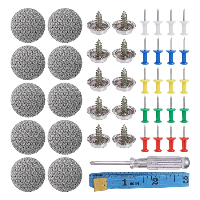 Kit Riparazione Cielo Auto Zocipro 65pcs - Rivetti Pulsante - 65 Spilli Colorati