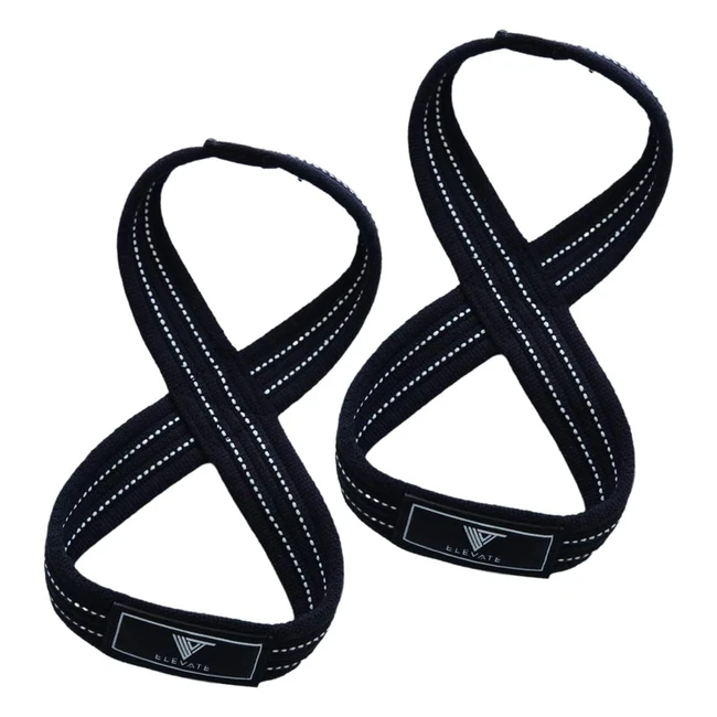 Elevate Weightlifting Gym Straps - Premium Quality Strong Grip Heavy Duty - 1