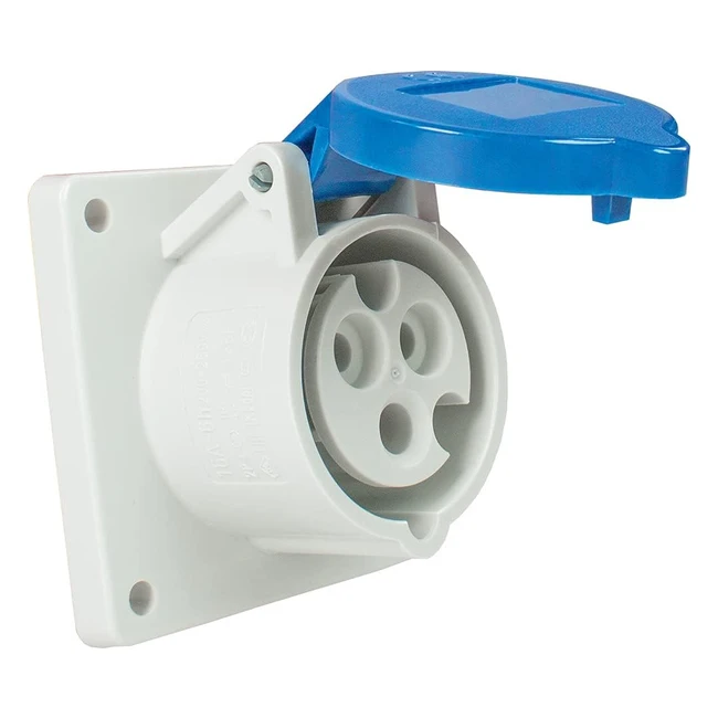 Enchufe de Superficie CEE para Caravanas - 230V 16A - Blanco