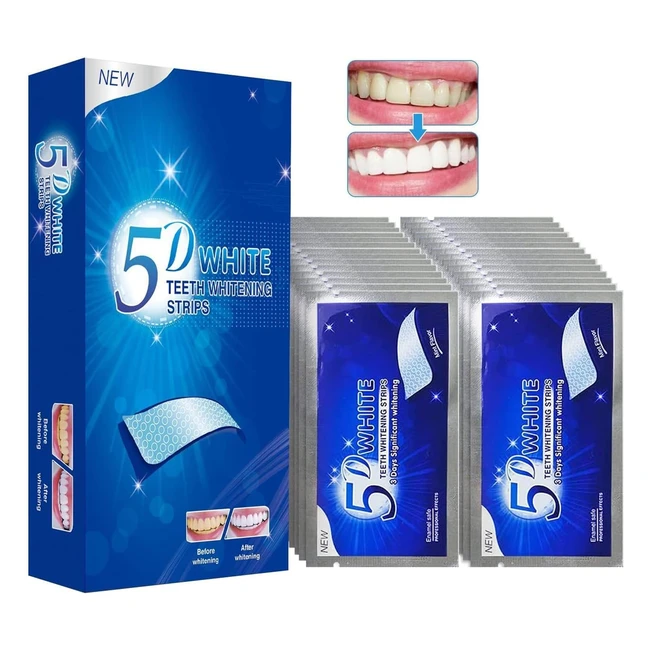 Melarqt White Stripes - 28 Pcs Teeth Whitening Strips for Rapid White Results