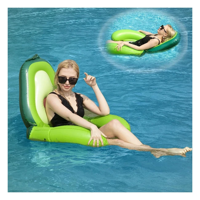 Hamac Gonflable Flottant Piscine - Avocat Gonflable Flotteur Jouet
