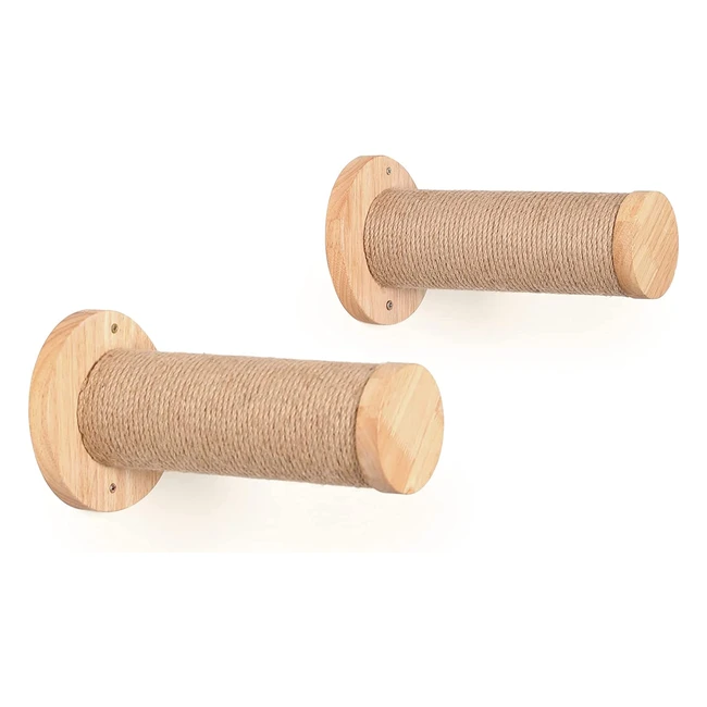 Meuble mural pour chat Fukumaru - Marche d'escalade - 118 pouces - Lot de 2