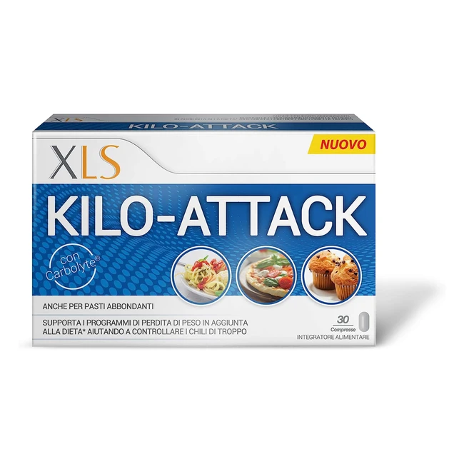 XLS Medical Kiloattack - Integratore Alimentare per Perdita di Peso - 30 Compres