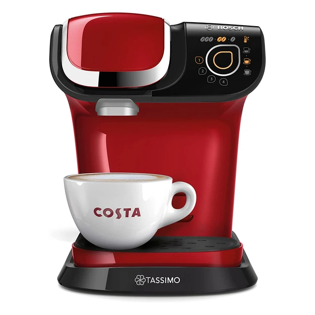Tassimo Bosch My Way 2 TAS6503GB Coffee Machine - Personalize Your Drink - Red