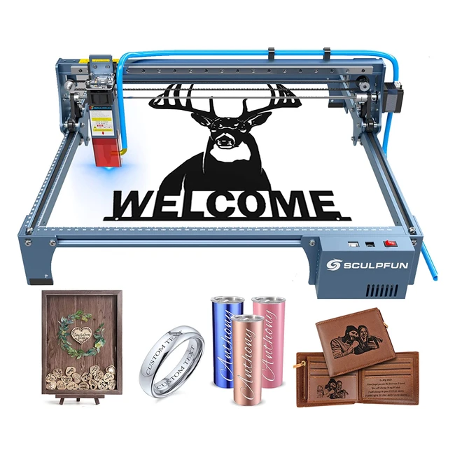 Máquina de grabado láser Sculpfun S10 con láser de diodo de 10W - Grabado láser CNC de alta precisión