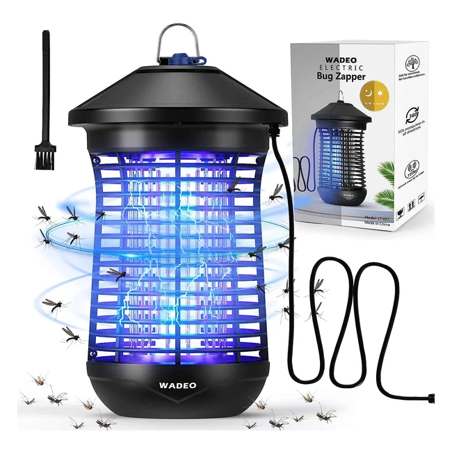 Wadeo 20W Mosquito Killer Bug Zapper - High Grade IPX4 Waterproof - Ideal for Ho