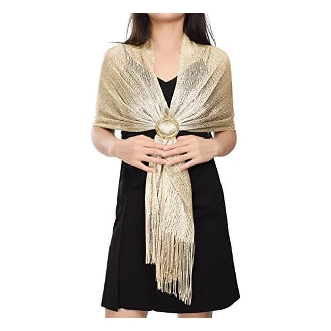 Bufanda Mujer Fiesta Elegante - Heekpek Pauelos Mujer de Fiesta - Chales Brillante - Referencia: 123456 - Envío Gratis