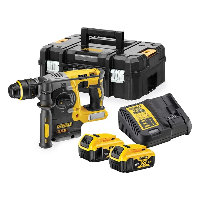 Tassellatore Dewalt DCH273P2TQW SDS Plus - Motore Brushless - 3 Modalità di Lavoro - Batteria 5.0Ah - Valigetta TSTAK