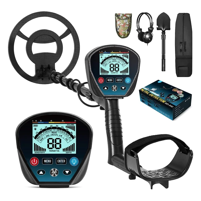 Détecteur de métaux pour adultes débutants passionnés avec fonction de mémoire - Hoomya MD840