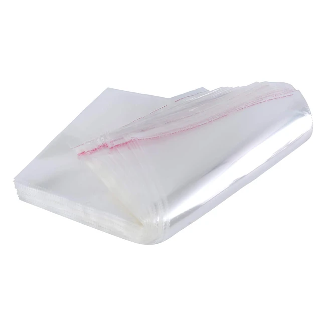 Sac en plastique autoscellant Alliebe 100pcs 30x40cm pour vêtements, t-shirts, pantalons, flyers, fêtes, mariage