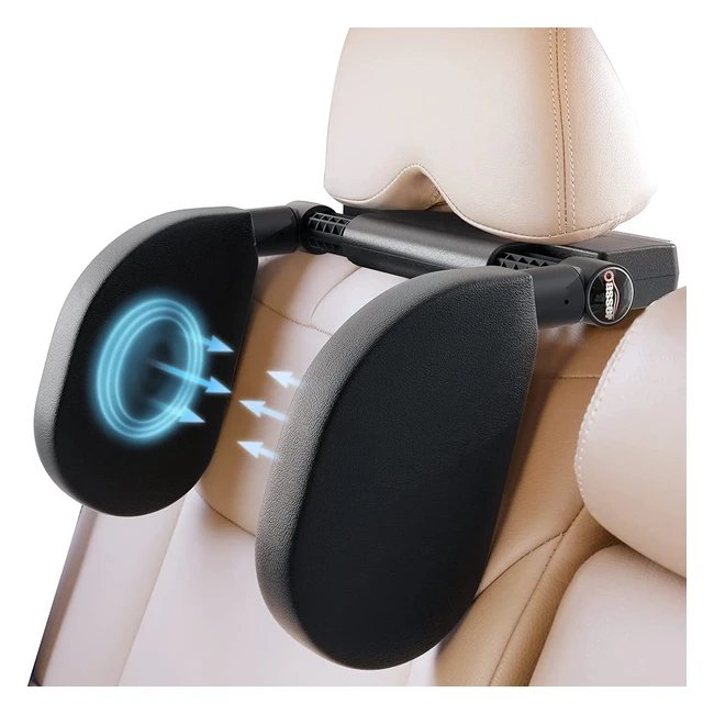 Oasser Cale Tête Enfant Voiture - Appui Tête Réglable 360° - Idéal pour Dormir en Voiture