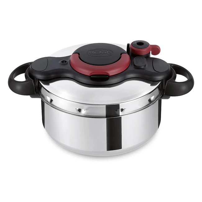 Tefal P4620768 Clipso Minut Easy Pressure Cooker - Stainless Steel - 6L - Simmer