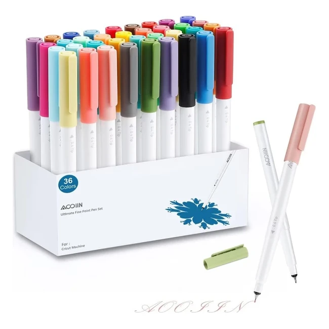 AOOIIN Fine Point Pens for Cricut Maker 3Explore 3Air 2 - Set of 36 - Ultimate