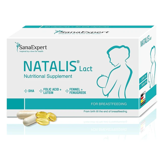 SanaExpert Natalis Lact - Integratore per lallattamento con DHA acido folico 