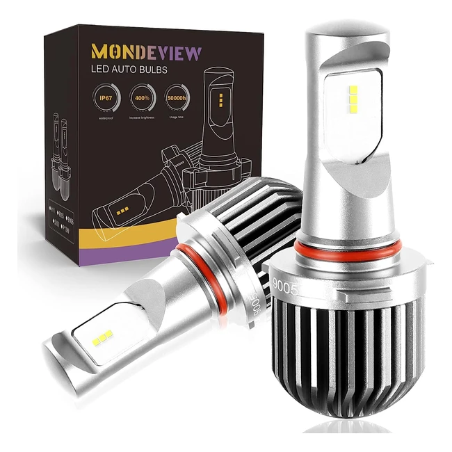 Kit Lampadina HB3 LED Mondeview 9005 Fendinebbia 55W 8000lm 6000K