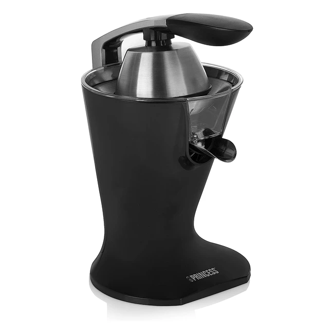 Princess Zitruspresse, leistungsstark (300W), mattschwarzes Design, zerlegbar