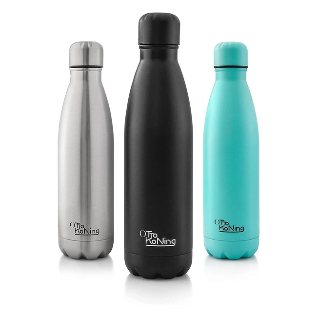 Bouteille Isotherme 500ml Otto Koning - Conservation 24h Froid / 12h Chaud - Étanche Sans BPA