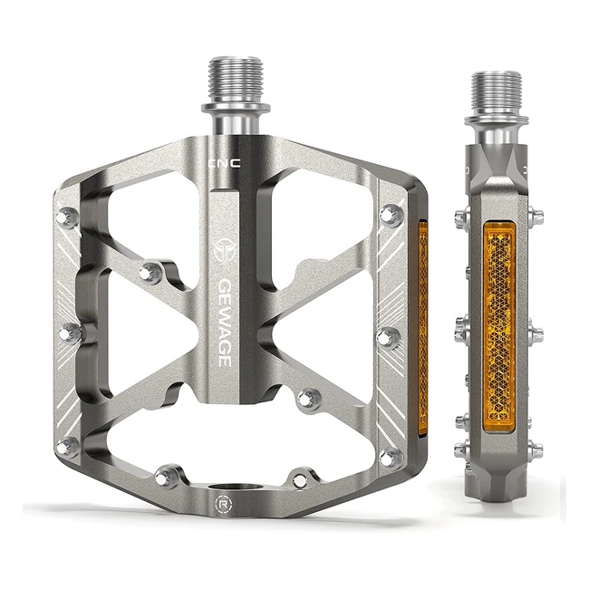 Pedales de Bicicleta Reflectantes 3 Rodamientos Sellados | Gewage