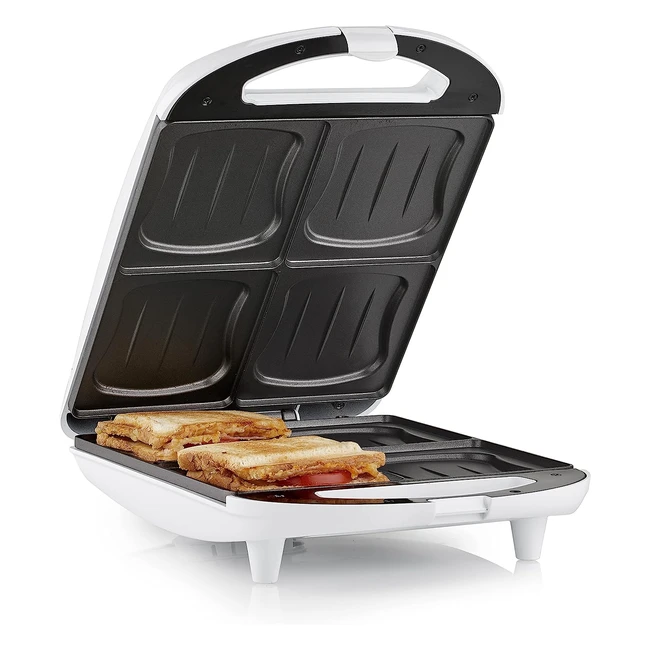 Tristar SA 1300W Hochwertiger 3065XL Toast-Sandwichmaker-Set mit 4 Platten