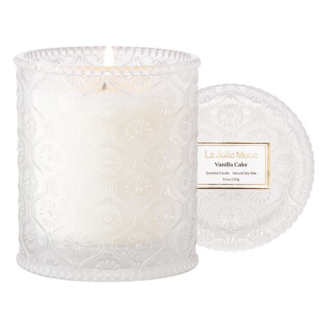 Bougie parfumée à la vanille Jole Muse - Cadeau pour femmes - 55 heures de combustion