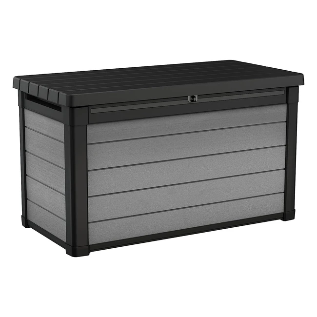 Keter Denali 100 Kissenbox 380 l Grau - Wetterfest & UV-beständig
