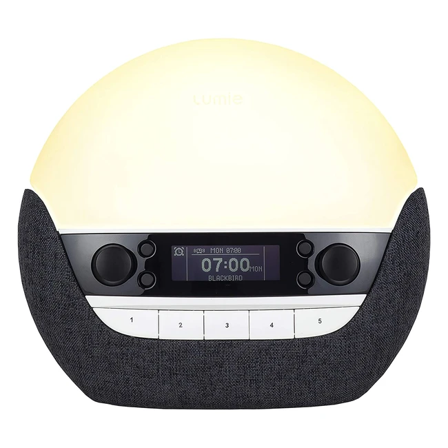 Lumie Bodyclock Luxe 750DAB Wakeup Light with DAB Radio  Bluetooth Speakers