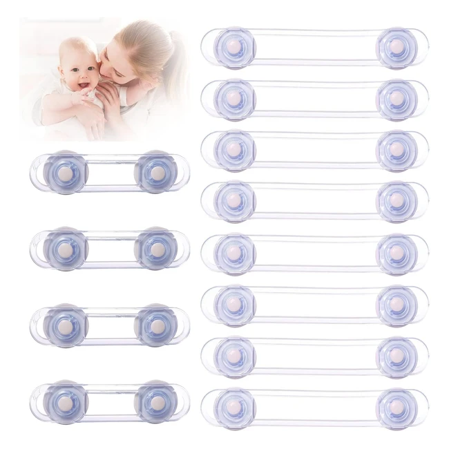 Sécurité Placard Enfant - Bloc Placard BB - Protégez Vos Armoires - Facile à Installer - 12 Pièces