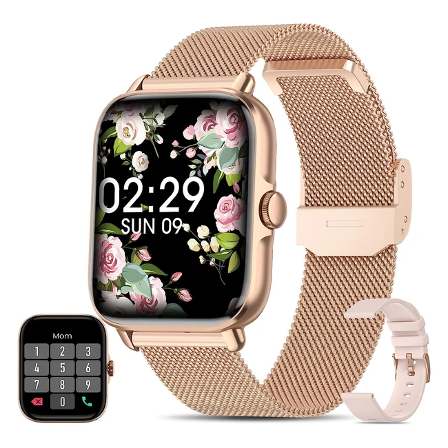 Smartwatch Mujer Bluetooth Llamada 17 Reloj Inteligente 28 Modos Deporte