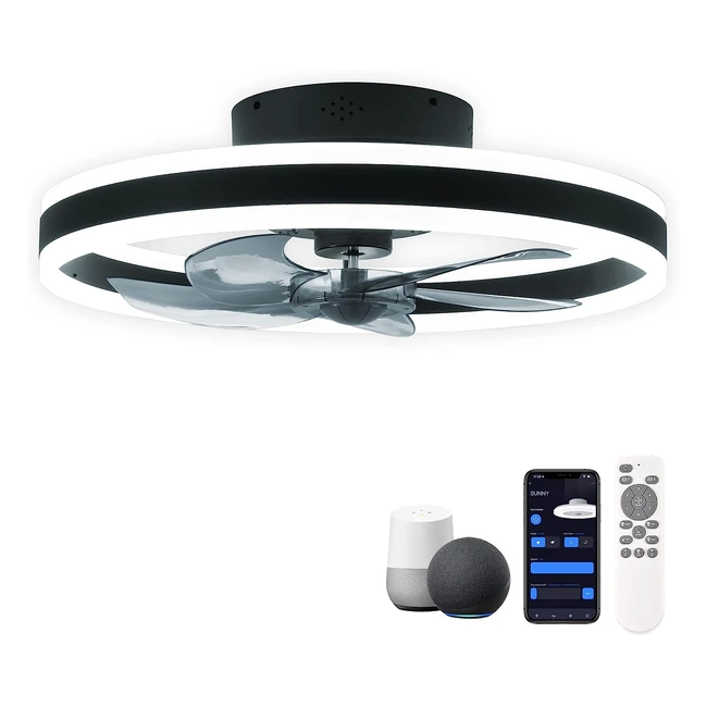 Chanfok Smart Ceiling Fans with Lights - Alexa & Google Assistant Compatible - 20