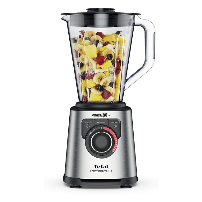 Tefal BL82AD40 PerfectMix Tritan Blender - High Speed 1200W - 2L - Stainless Steel - Dark Grey