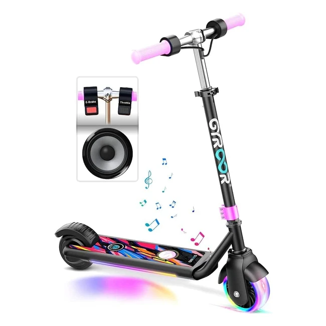 Gyroor H30 Max Electric Scooter for Kids | Ages 6-12 | 150W Motor | 3 Adjustable Heights | Dual Safety System