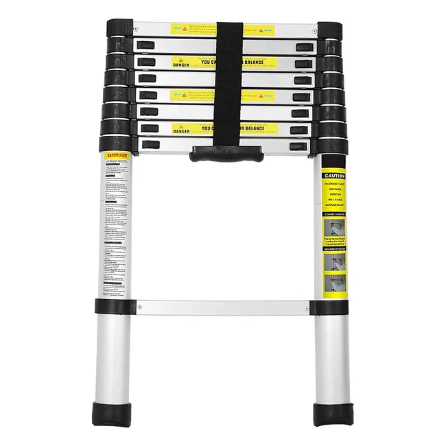 Échelle télescopique pliable en aluminium 26m - Charge maximale 150kg