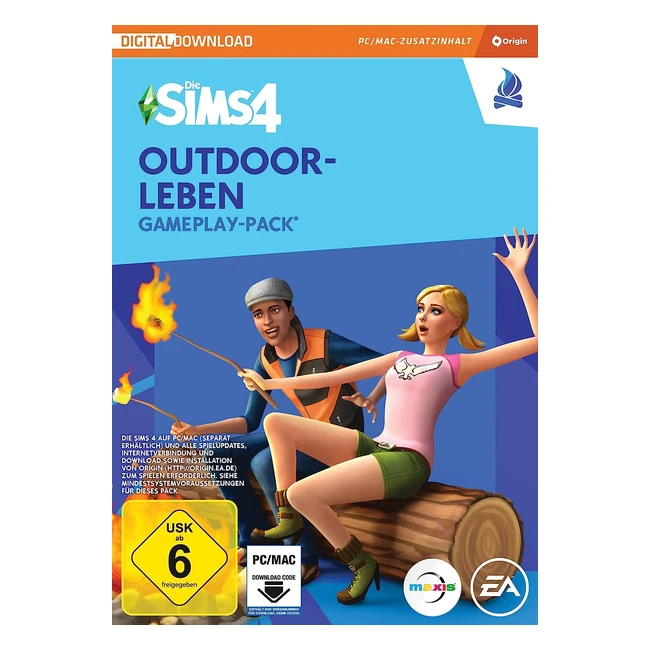 Die Sims 4 Outdoorleben GP1 Gameplay Pack PC Win DLC PC Download Origin Code Deu