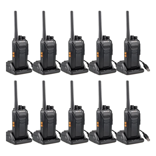 Walkie Talkie Retevis RT27 Recargable USB Vox 16 Canales CTCSS/DCS