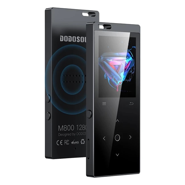 Reproductor MP3 Dodosoul 128GB Bluetooth 52 Altavoz HD Mini Sonido Hifi