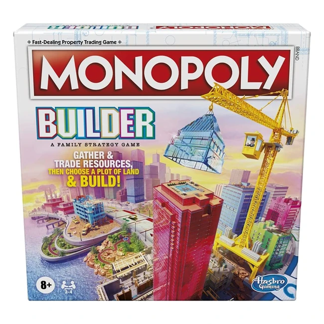 Monopoly Builder Board Game - Strategy Game for Family & Children - Fun & Engaging