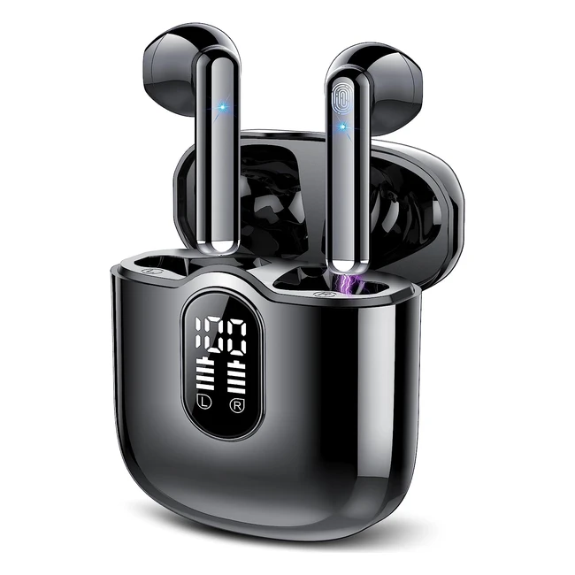 Écouteurs Bluetooth sans fil Aptkdoe 53 avec Hifi Stéréo HD, Microphone intégré, Étanche IPX7, Contrôle tactile