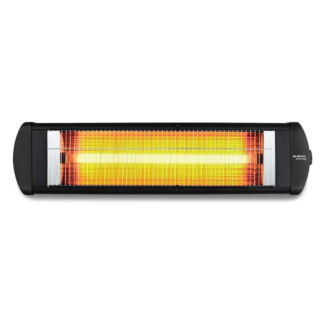 Kumtel Infrarotstrahler 2500W - Terrassenheizung mit Wandhalterung